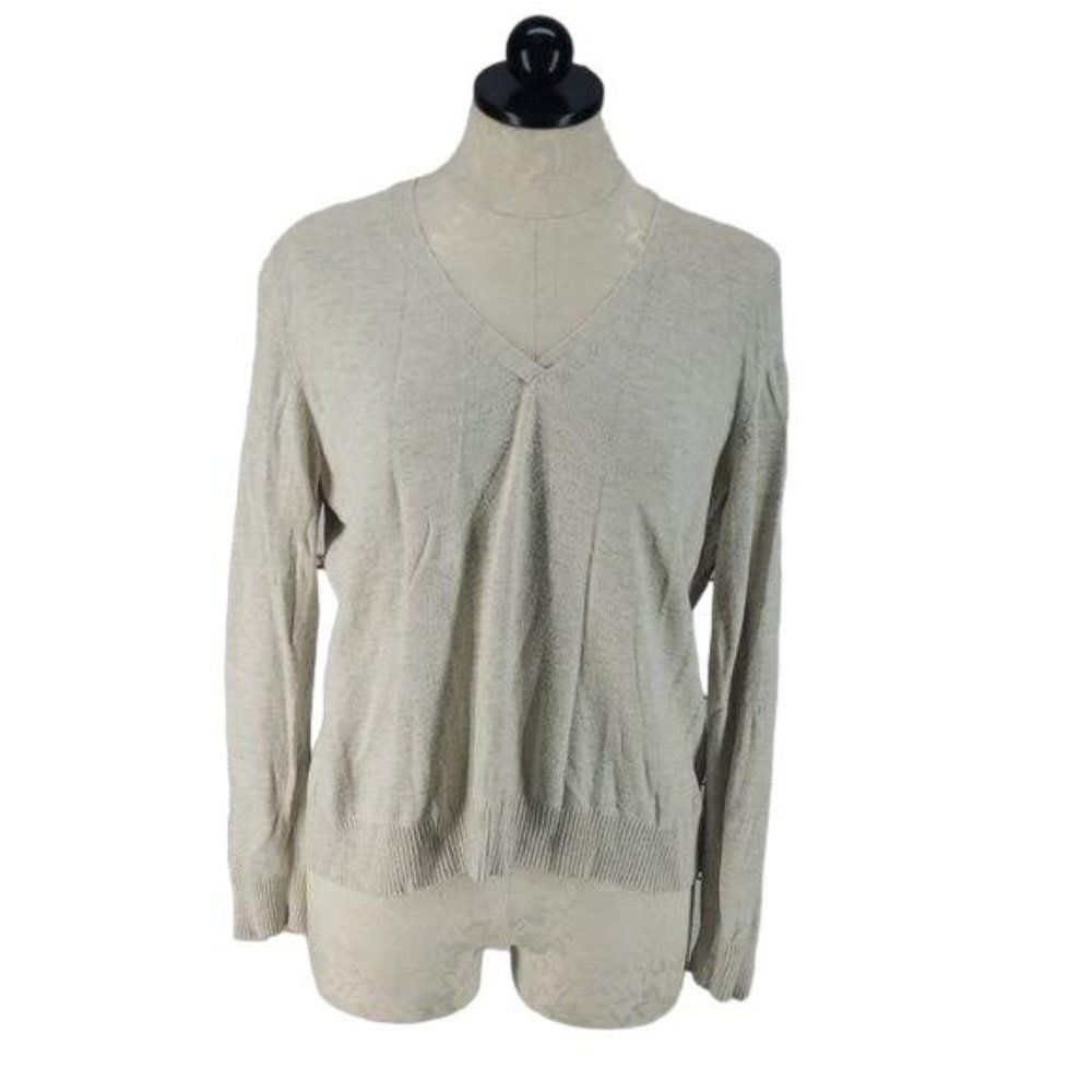 George VNeck Oatmeal brown XL Sweater